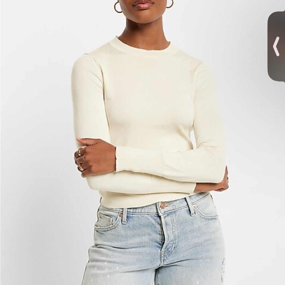 Cream Long Sleeve Sweater